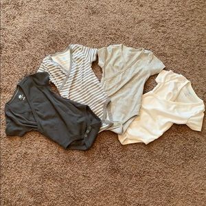 Set of 4 Wrap Style Onesies